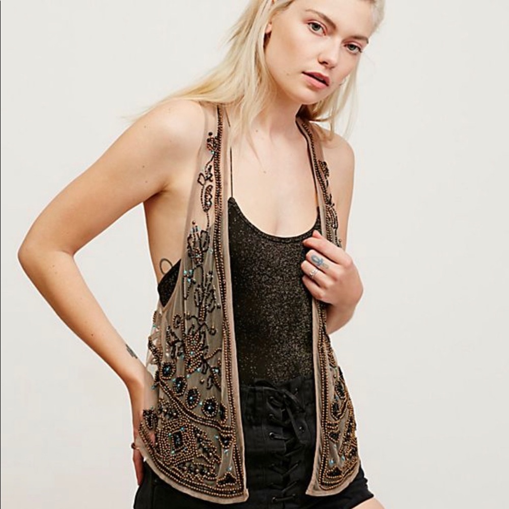FP Beaded Summer Vest